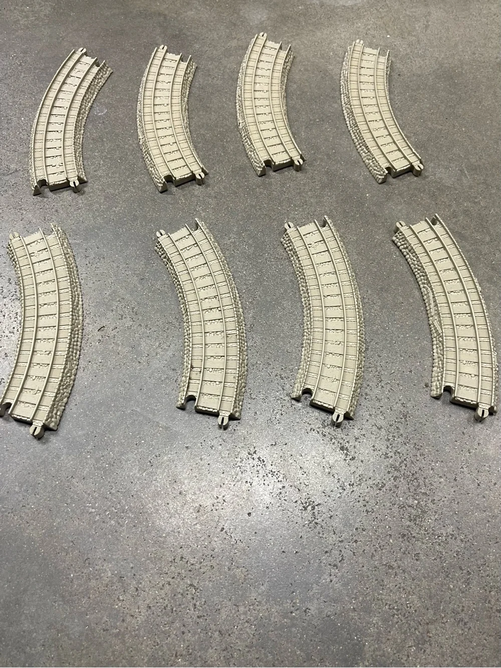 Thomas TrackMaster Beige Track Lot 8 Pieces